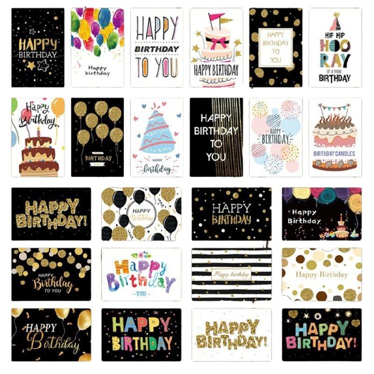 24 Pcs 3D Birthday Card with Envelope 3D Cake Birthday Card Greeting Cards for Husband