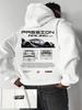 Felpa Casual da Uomo Stampa Alfabeto Vestibilità Larga Streetwear Pullover Felpa Grafica da Corsa Pile Calda Morbida Abbigliamento Maschile Femminile