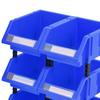 6 Pieces Hardware Storage Organizer Stackable Bin Container with 4 Connect Pillars Garage