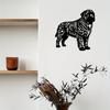 Shar Pei Dog Metal Wall Sculpture Black Iron Art Outdoor Decor Pet Lovers Housewarming Gift Durable Home Decoration