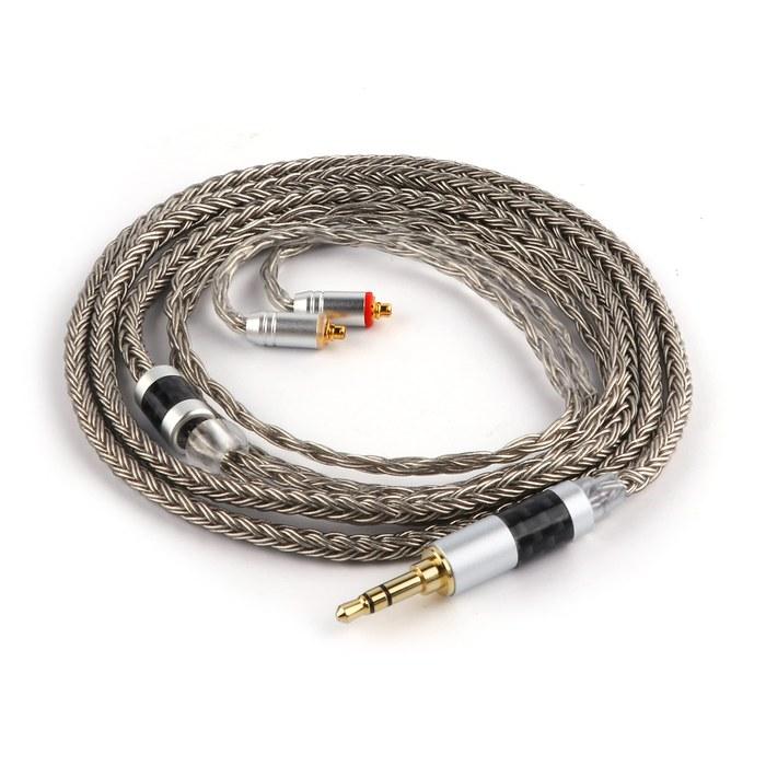 Tripowin Zonie 16 Core Silver-Plated Cable & SPCHIFI Earphone Upgrade Cable (3.5mm-MMCX, Gray)
