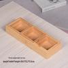 ZISIZ Large 5-Compartment Bamboo Serving Tray