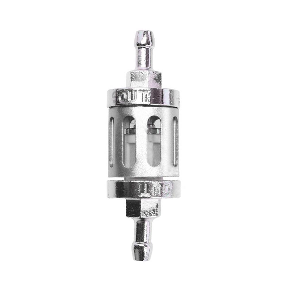 Universal 8mm Motorcycle Gas Fuel CNC Alloy Glass Motorcycle Gasoline Oil Filter Aluminum Motor Accessories