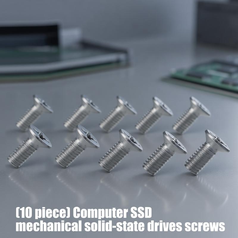 10Pcs 2.5 3.5inch Metal Computer Hard Drive Mounting Screws For Multiple SSDs And HDD Models