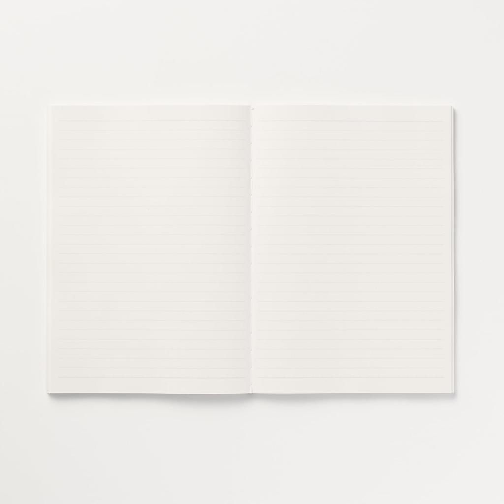 MUJI 6mm 100 82914092 Notebook, (horizontal Lines), B6, Beige, Sheets,