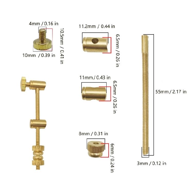 Universal Brass Instrument Repair Tool Tuning Slide Rod Brass Wind Instruments Repairing Part for Smooth Slide Movement
