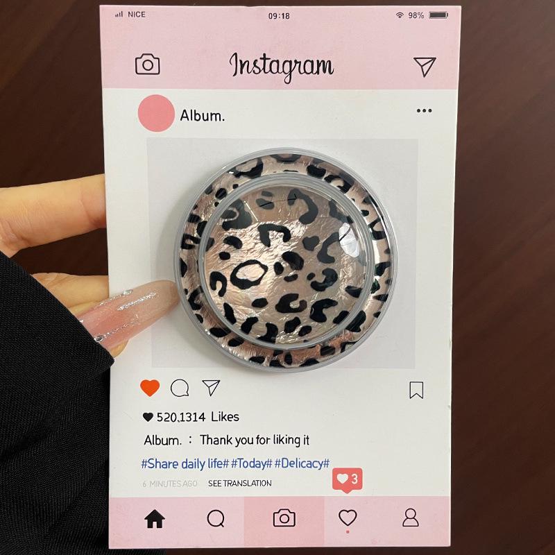 Colorful Leopard Print MagSafe Magnetic Phone Bracket with Strong Adsorption