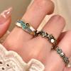 Retro Starfish & Seashell Pearl Enamel Ring for Women - Stacking Finger Accessory