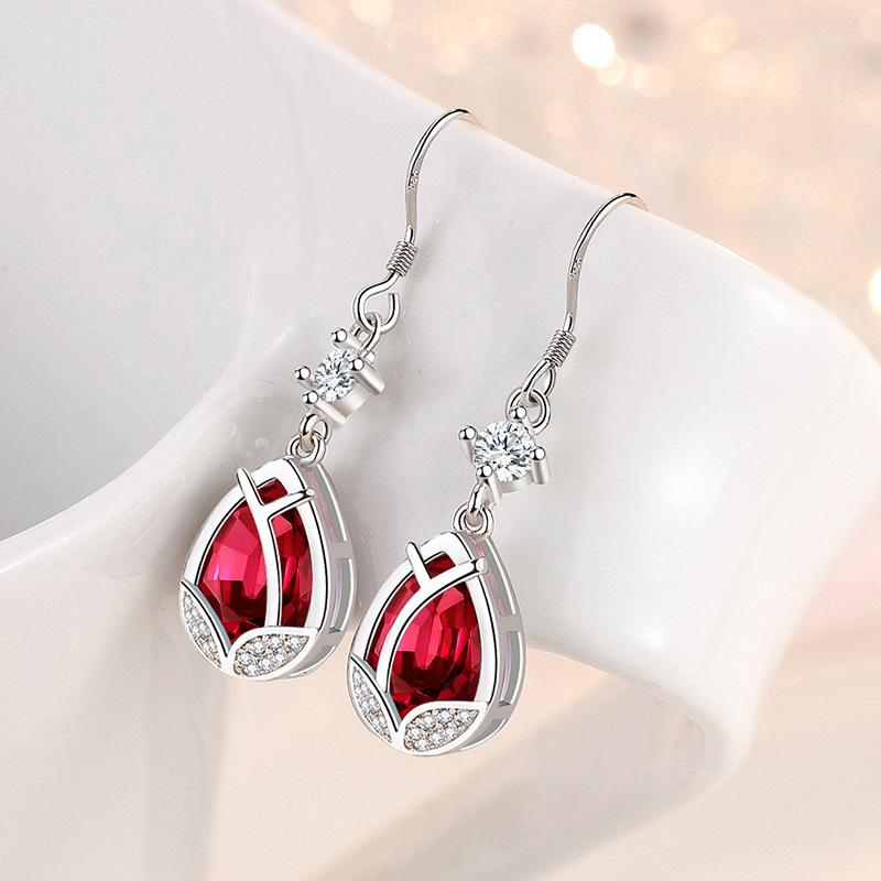 Lindon – boucles d'oreilles en alliage de cuivre et Zircon, boucles d'oreilles pendantes pour femmes, cadeaux de fête de mariage