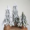 Mini Flocked Christmas Tree Small Pine Base Simulation Pe Cypress Pine Needle Christmas Tree 20/25/30 Cm Christmas