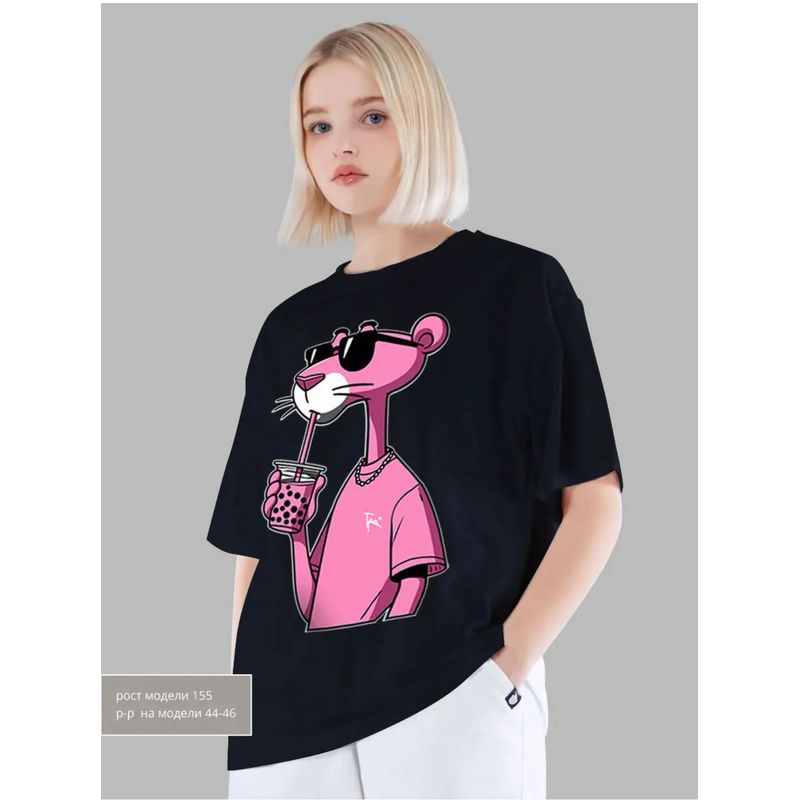 Fashion Style New Arrival Fashion Loose Print Short Sleeve Cotton T-shirt Loose Printed Cotton T-shirt