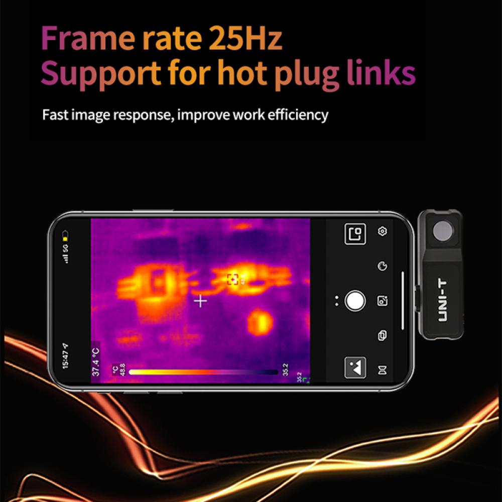 UNI-T Thermal Imager For Phone UTI120MS Thermal Imaging Camera For IOS PCB Circuit Floor Heat Detection