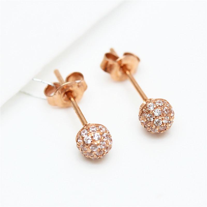 Color Gold Pentagram Purple Gold Simple Fashion Foreign Gas Plated Rose Gold Long Earrings