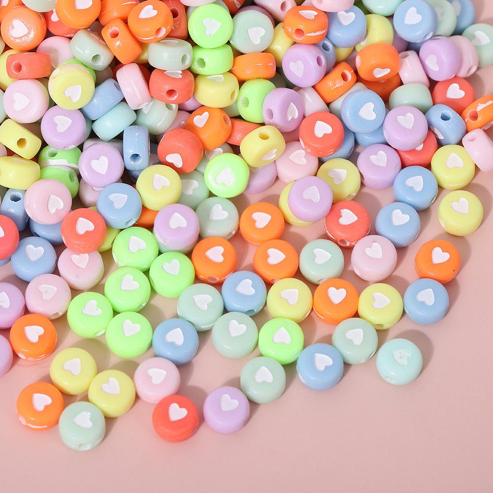 Acrylic Letter Beads for Kids' Jewelry Making – Educational DIY Beading Accessories
