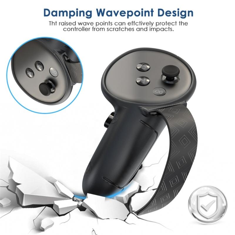 Protective Silicone Sleeves for Quest3S Controllers To Prevent Damage and Enhanceds Grip for Home Entertainment
