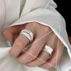 Smiley Adjustable Open Ring for Women - Trendy Niche Design, Perfect for Index Finger.