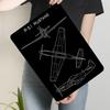 P Mustang Fighter Jet Metal Wall Art Vintage Aviation Decor for Home Office Military Collection