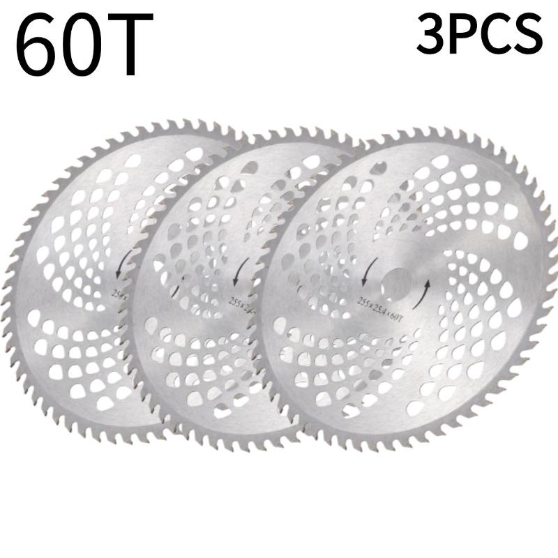1-10pcs 9.95" 40T 60T Lawn Mower Blade Brush Cutter Blade Tree Trimmer Saw Blade Carbide Replacement Circular Saw Blade
