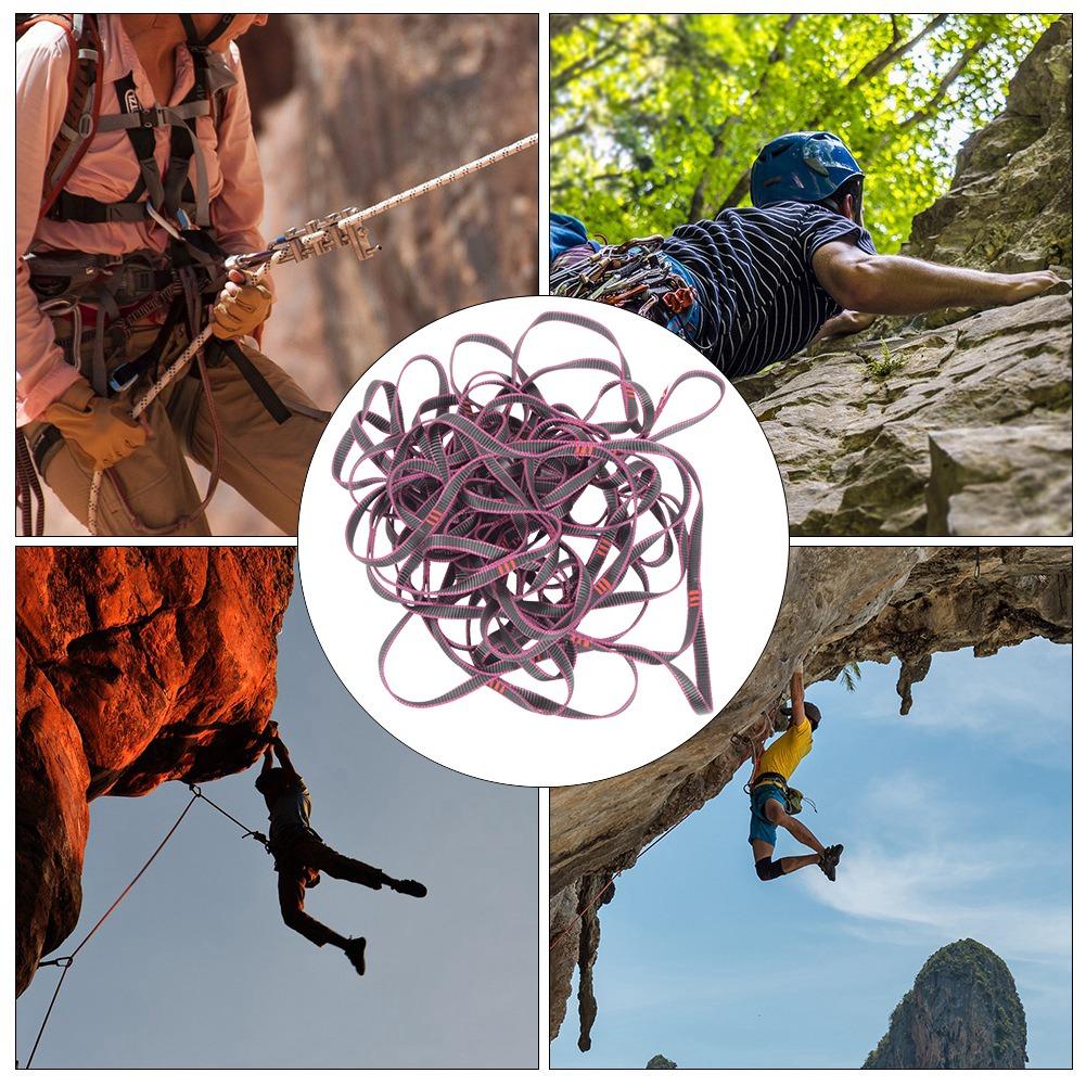 10M Nylon Purple Outdoor Mountain Deck Ladder Rope Step Sling Protective Belt for Hiking Sports Tool