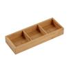 Bamboos Serving Tray Independent Separate Snack Tray Easy To Wipe Display Plate  Afternoon Tea