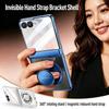 Transparent Magnetic Rebound Bracelet Phone Case, Suitable for Samsung Galaxy Z Flip8, Protects The Glass Screen Hinge