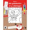 Coloring with Brush Paint and Stickers Christmas Pattern 3