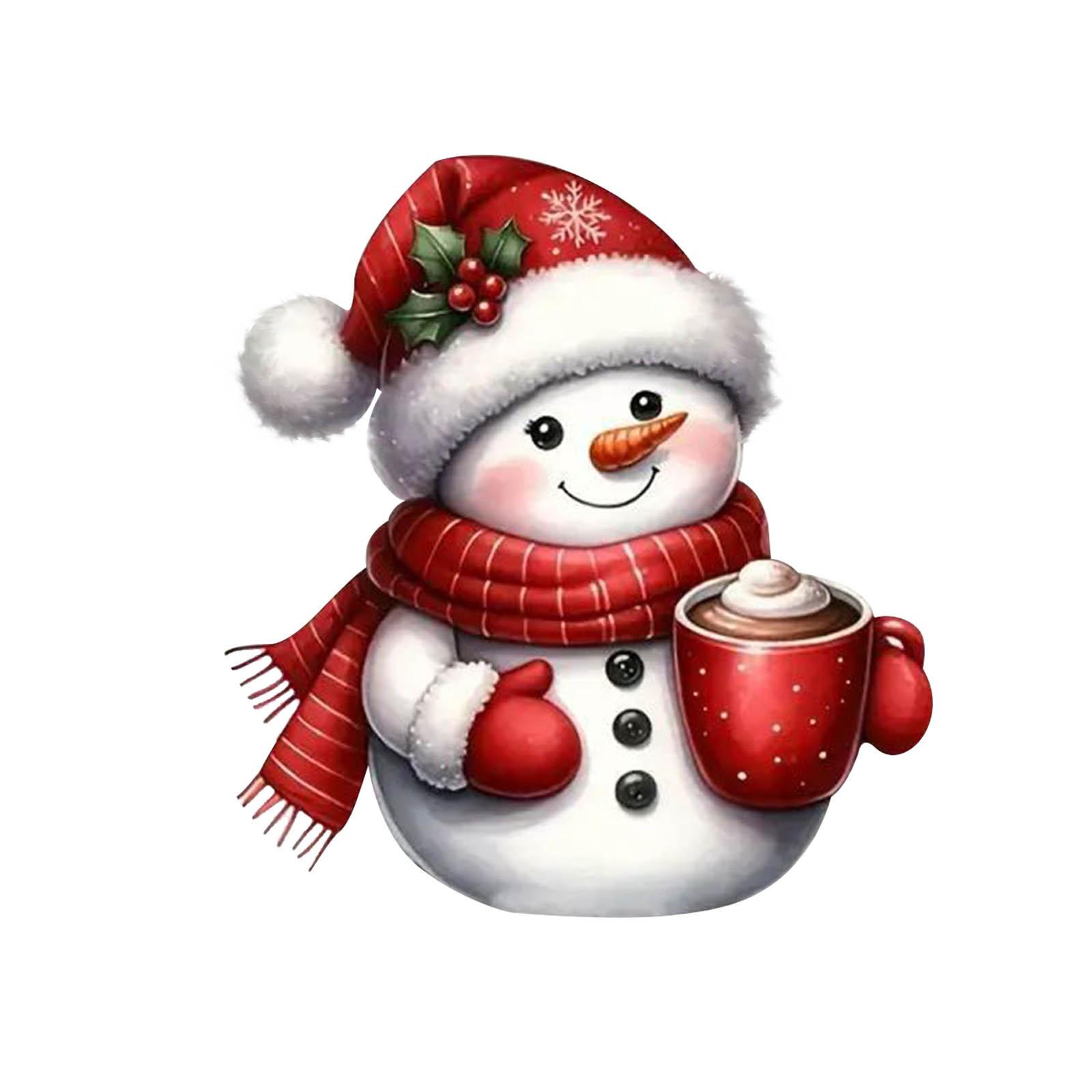 

Різдвяні акрилові прикраси, акрилові плоскі різдвяні ялинкові підвісні прикраси, двосторонній друкований кулон для ялинки/автомобіля/рюкзаків 2D плоский One Size