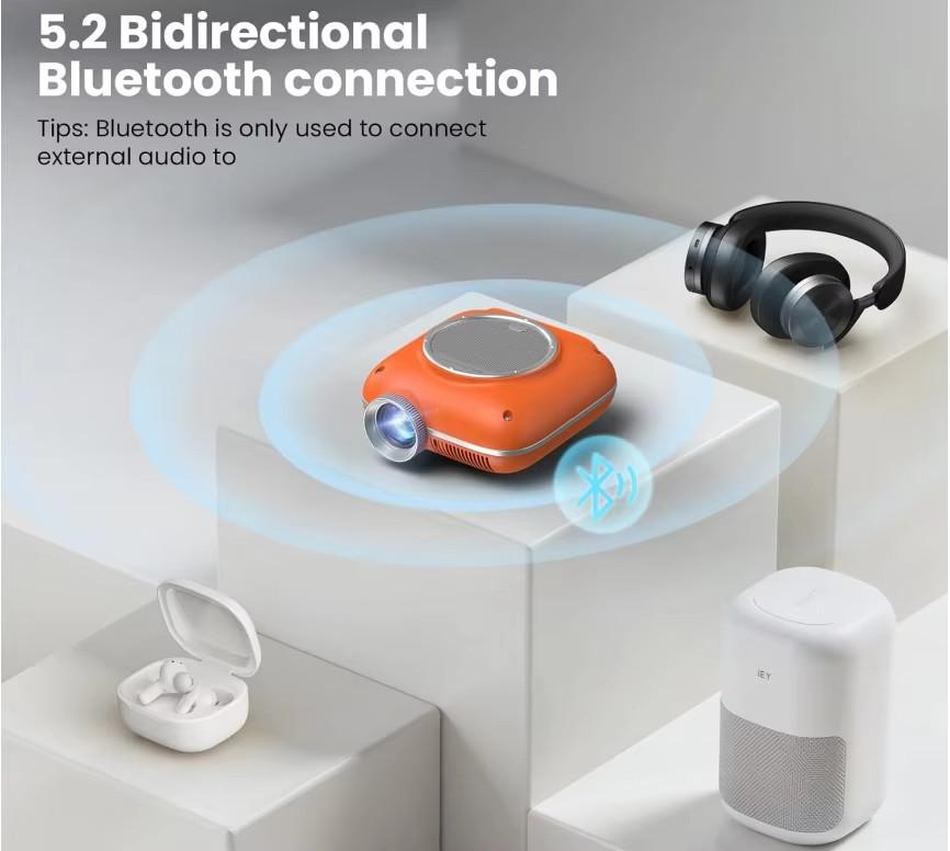 Compact Portable HD Home Theater Projector with Mobile Phone Compatibility