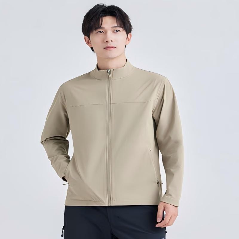 

Tuoluzhe Men s Seal Thin Softshell Stand-Collar Jacket XL