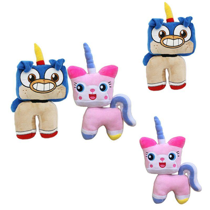 Perfect Gift For Children 11.8in Cartoon Unikitty Plush Toy Unicorn Cat Dog