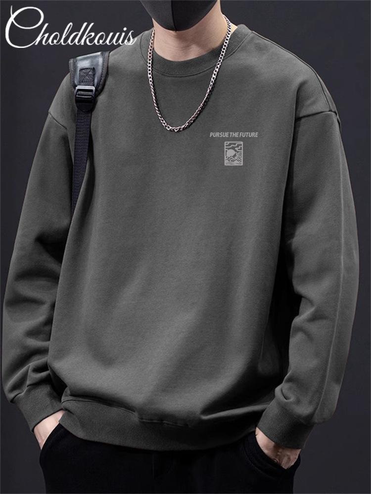 

Men s Retro Heavyweight Crewneck Sweatshirt - Autumn/Winter Casual Loose Fit Top 2XL (175-195 lbs)