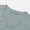 Shop   Women Slub CoTTon V Neck ShorT sleeVe T shirT iVory Dai Wsh 0520