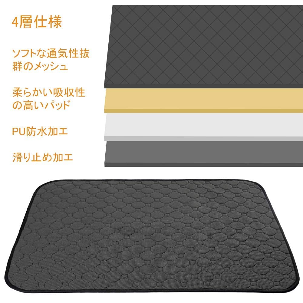 SARACAT Pet Pee Mat Dog Bed Cushion Waterproof Quick Dry Nursing Care Washable Reusable Pee Pad Dog Cat Pet Sheet 2PCS