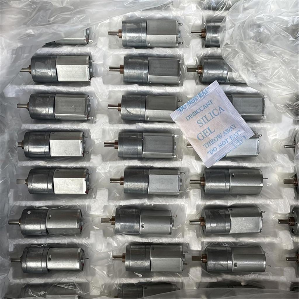 ZGA20-130 Mini 20mm Gear Motor Micro Full Metal Gearbox Reducer Motor DC5V 6V 9V 12V 30RPM Slow Speed Large Torque 1Pcs