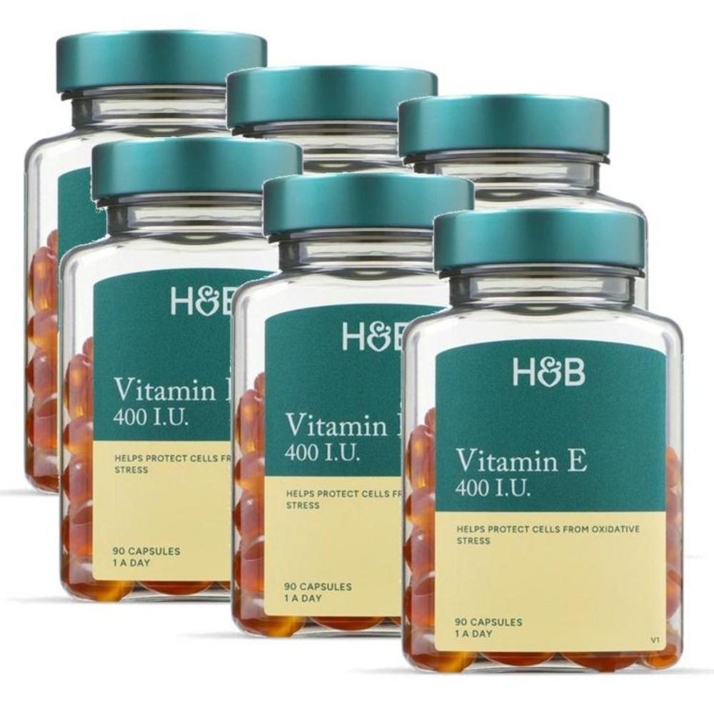 Holland & Barrett Vitamin E 400 IU Softgels & E 6 pcs 90 Tablets