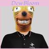 Funny Bulldog Head Mask Latex Costume Accessory For Halloween Party And Festivals