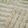 Tapis salon damier en jute naturel artisanal reliefs beige 120x160