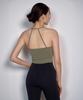 Diyani Breathe Deeper Crop Tank (Soft Brown)