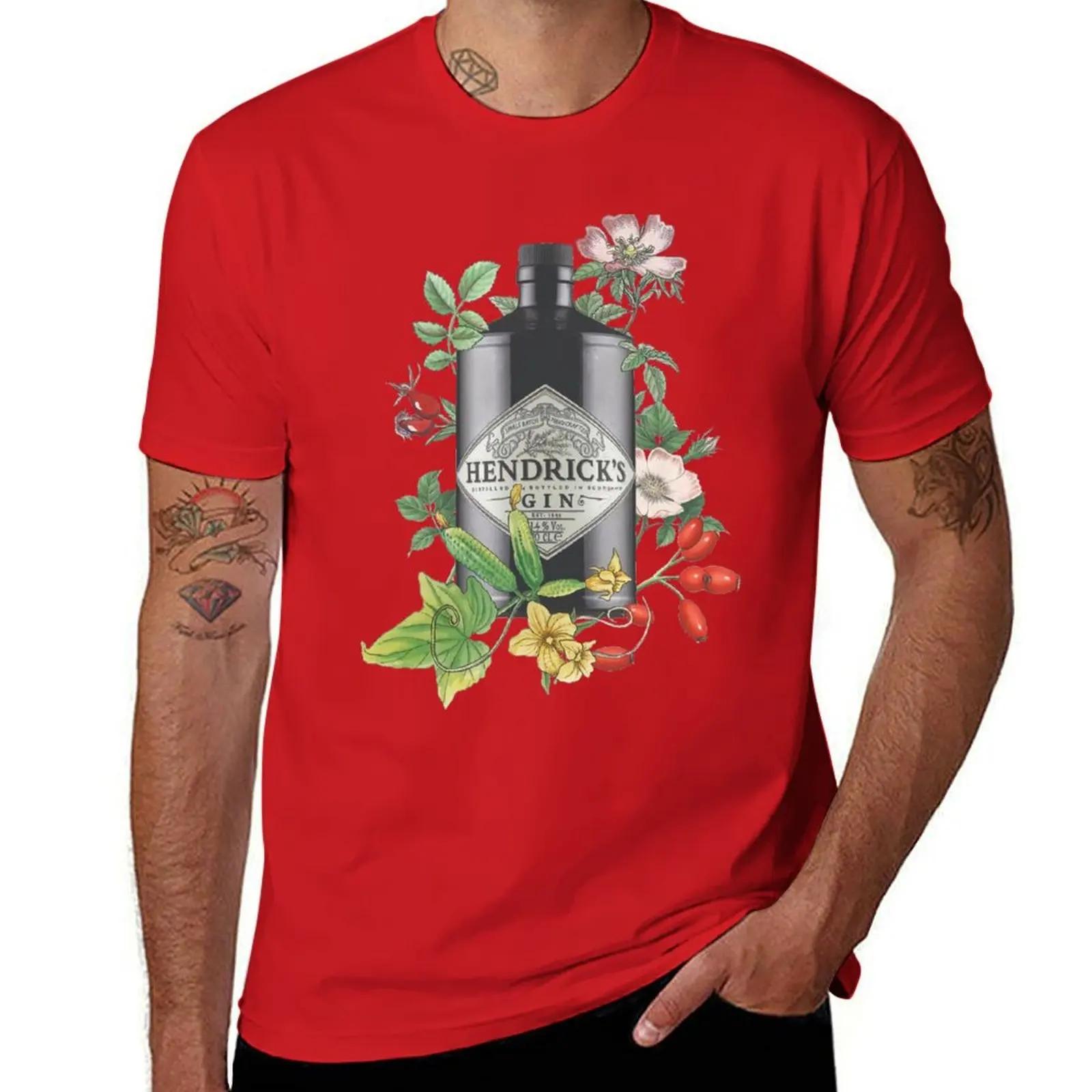 

Gin Hendricks illustration T-Shirt summer top oversized shirts men M