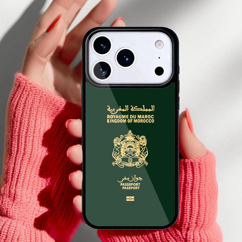 Morocco Flag Coat Of Arms Phone Case for iPhone 17 Air 16e 15 14 13 Pro Max Back Cover for 12 11 Pro Coque