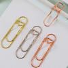 8pcs Cute Pen Clip Bookmarks Heart-Shaped Paper Clips for School Supplies Pencil Case & Planner Accessories