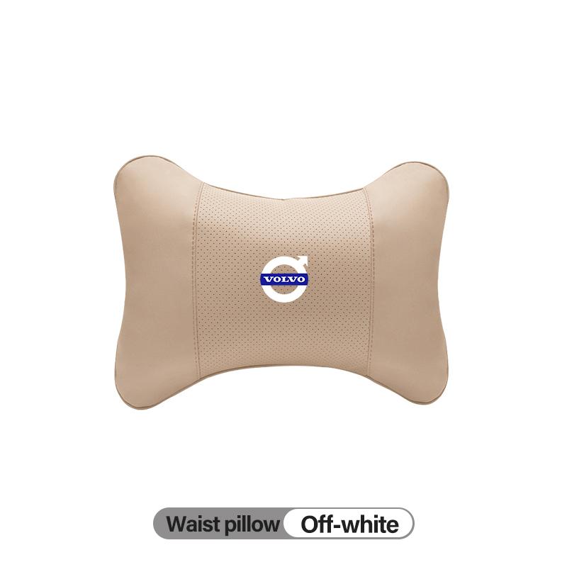 Almofada de Conforto de Espuma de Memória para Apoio de Cabeça de Banco de Carro de Couro de Alta Qualidade Interior Automotivo Para Volvo Rdesign V60 V40 XC90 XC60 V50 S90 V90