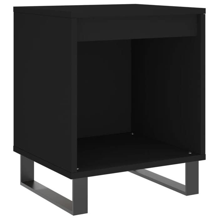 Maison Exclusive - Tables de chevet 2 pcs noir 40x35x50 cm bois d’ingénierie