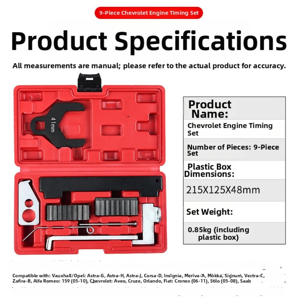 Professional Mechanics Timing Tool Kit Timing Tool Set For Chevrolet Timing Tool Set 1.6L 1.8L Engines 9-piece Set C