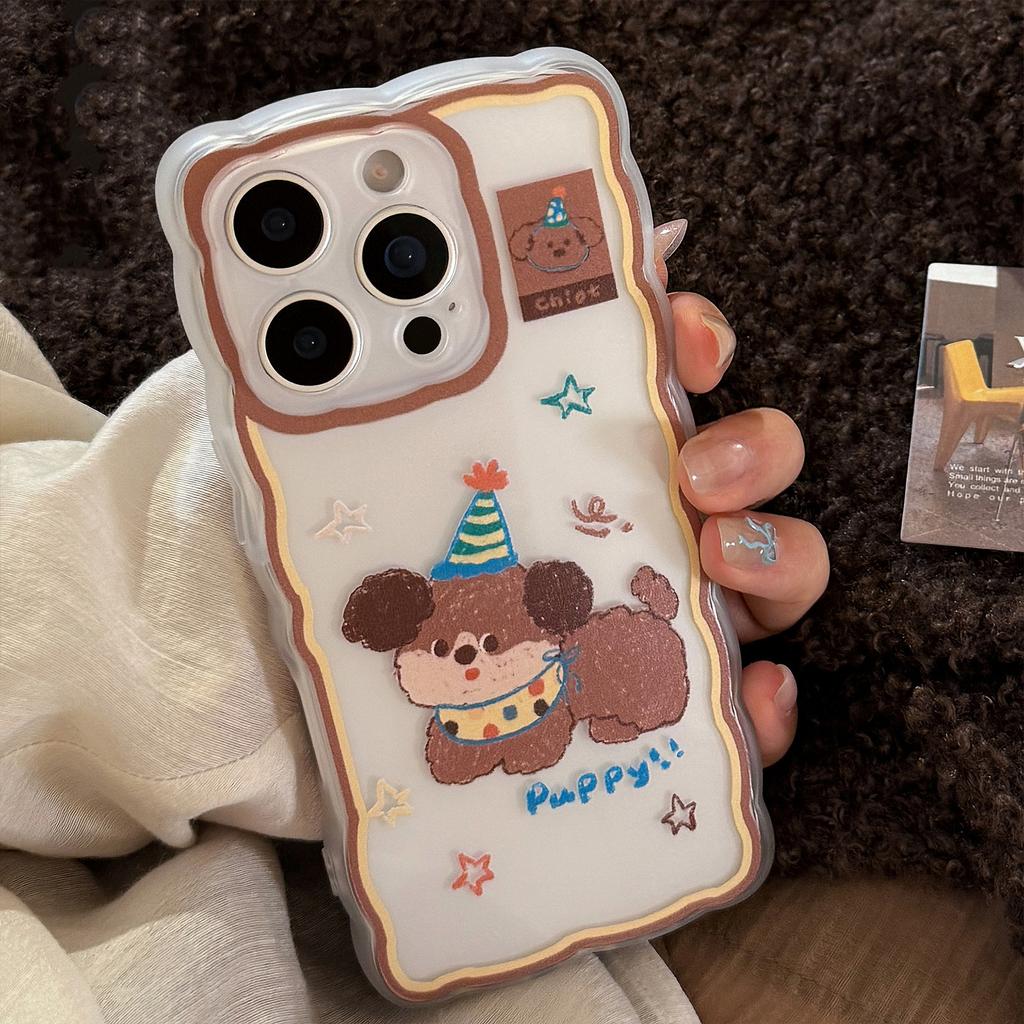 Applicable To IPhone16 Mobile Phone Case 14 Color Star Puppy 11 Transparent 12 Apple 15 Promax13 Full Package