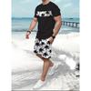 Summer New Men's Casual Comfortable Beach Pants Men's Breathable Lightweight Top Shorts Set