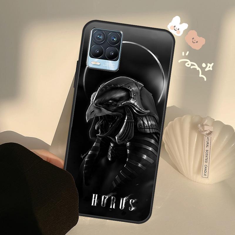 Egypt God Horus And Anubis For Realme 8 9 Pro Plus GT Neo 2 GT Master 9i 8i Phone Case For OnePlus 9 10 Pro 9R Nord2