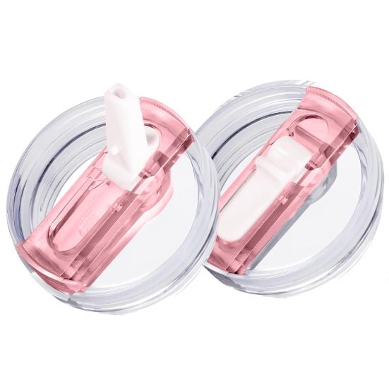 Flip Straw Lid for 40 Oz Tumbler Leak Proof Replacement BPA-Free Reusable Cup Lid for Water Juice Milk Tea