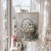 Vintage Boho Spring Easter Eggs Cottagecore Animal Botanical Poster Frameless Canvas Art Painting Wall Pictures Home Decor