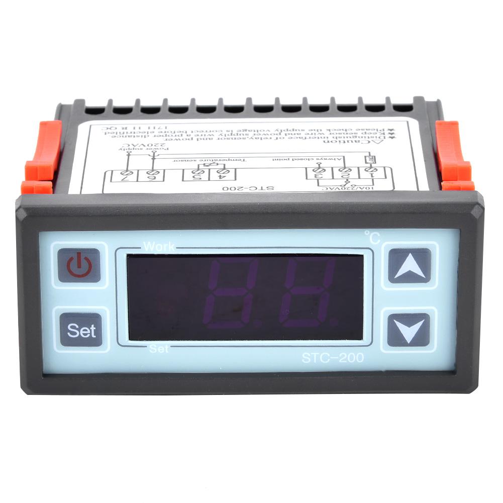 STC‑200 Digital Microcomputer Thermostat Temperature Controller with Refrigeration Heating